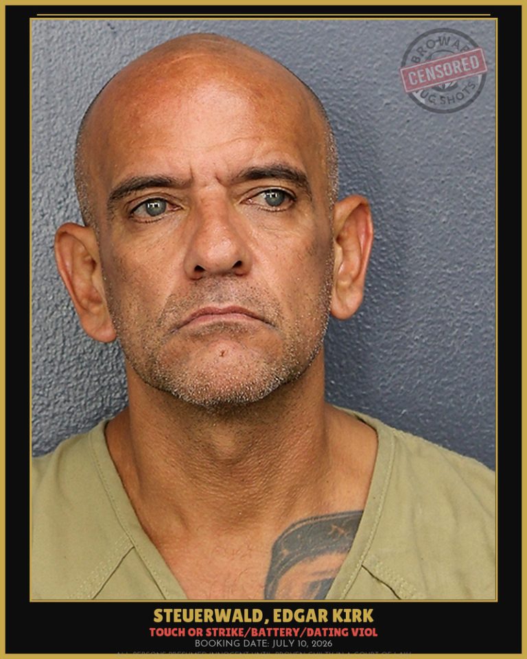 Edgar Kirk Steuerwald previous Broward arrest