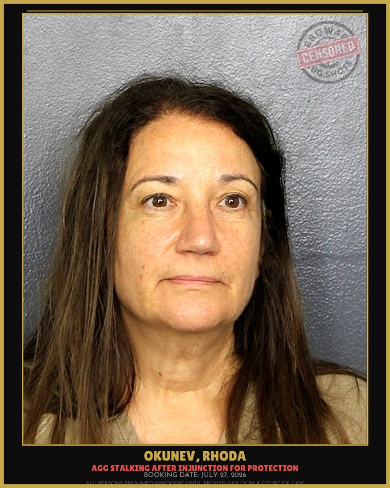 Rhoda Okunev previous Broward arrest