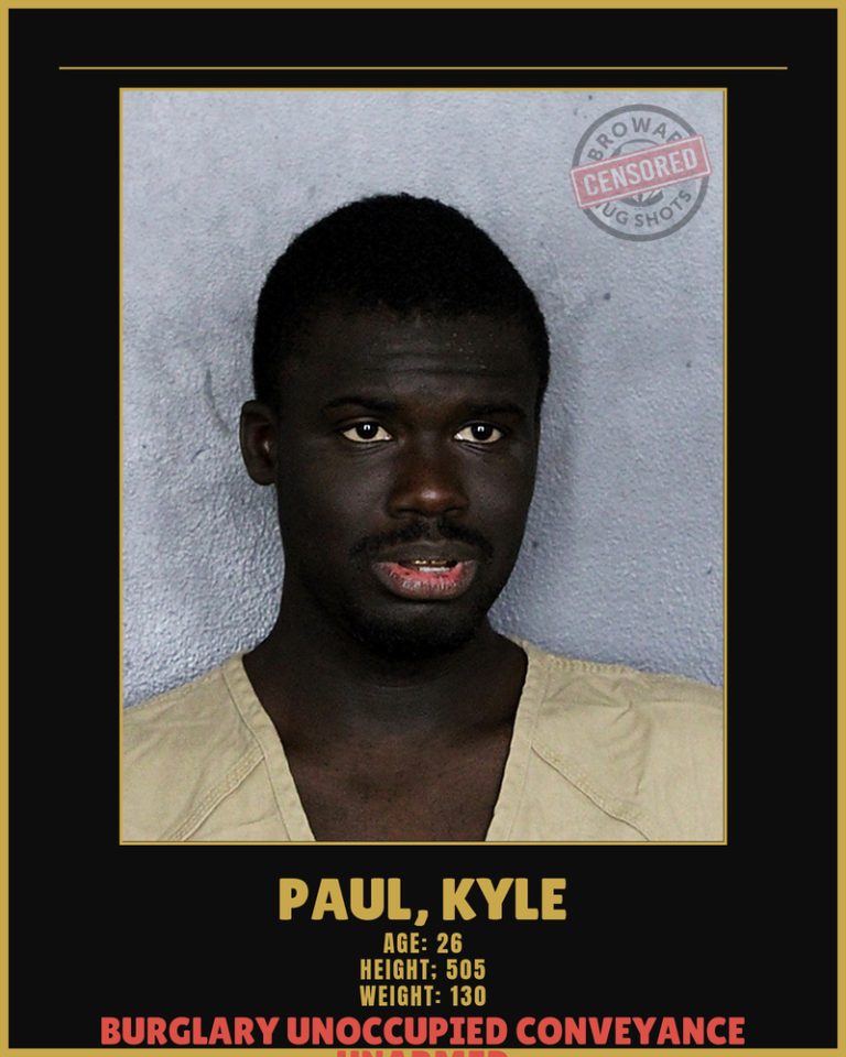 Kyle Paul previous Broward arrest