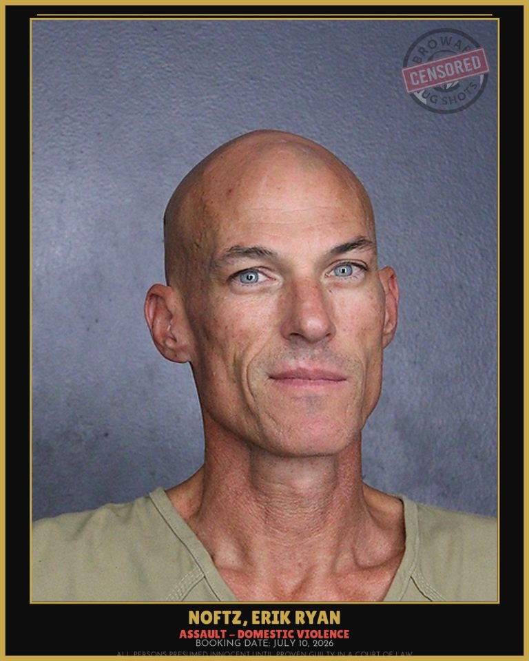 Erik Ryan Noftz previous Broward arrest