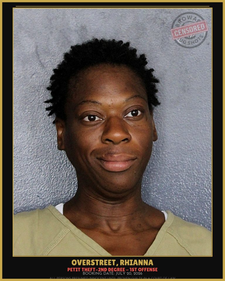 Rhianna Overstreet previous Broward arrest
