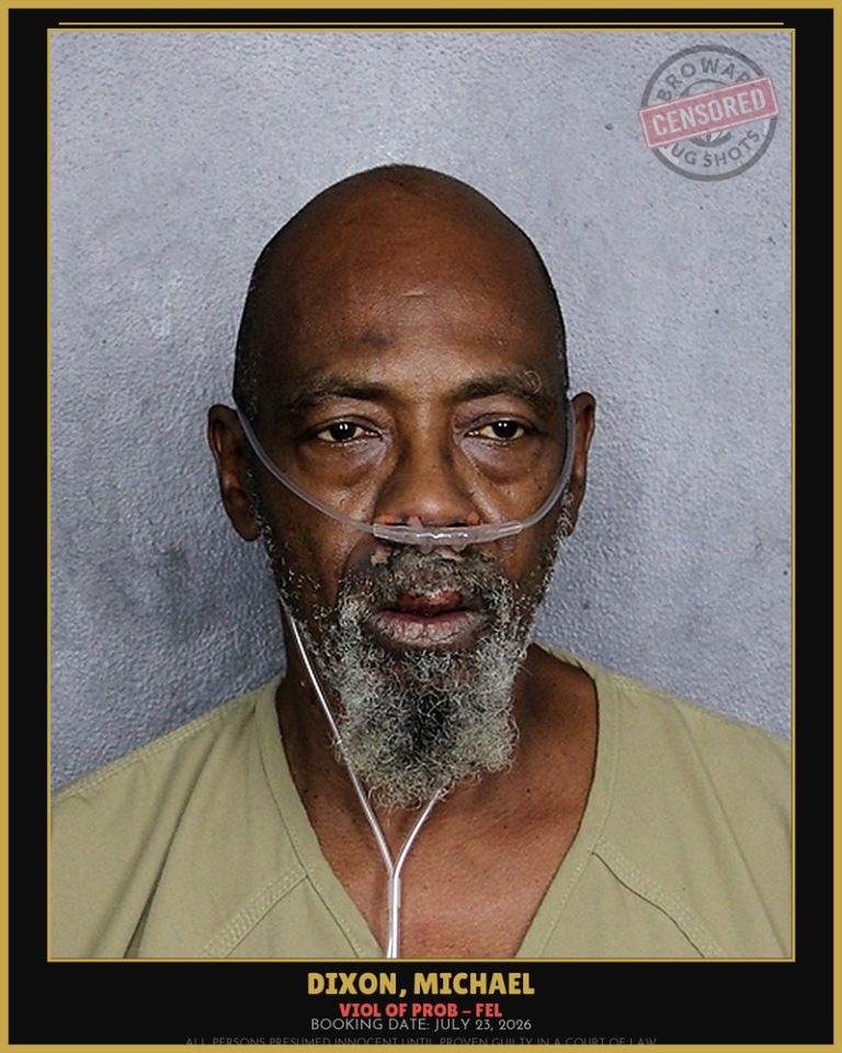 Michael Dixon previous Broward arrest