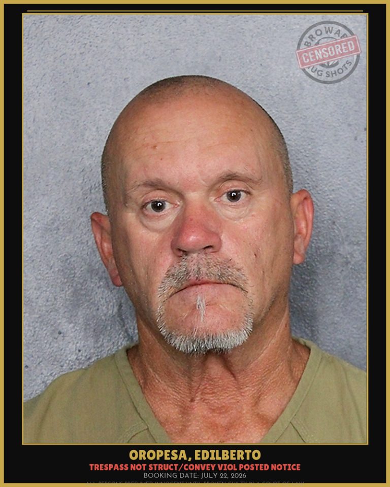 Edilberto Oropesa previous Broward arrest