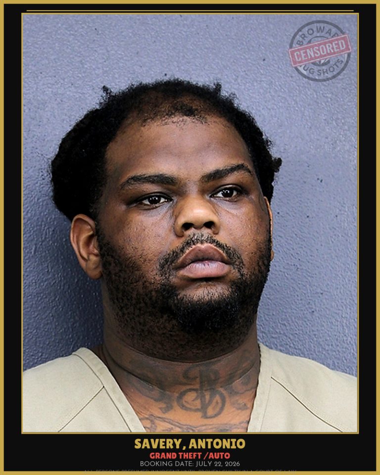 Antonio Savery previous Broward arrest