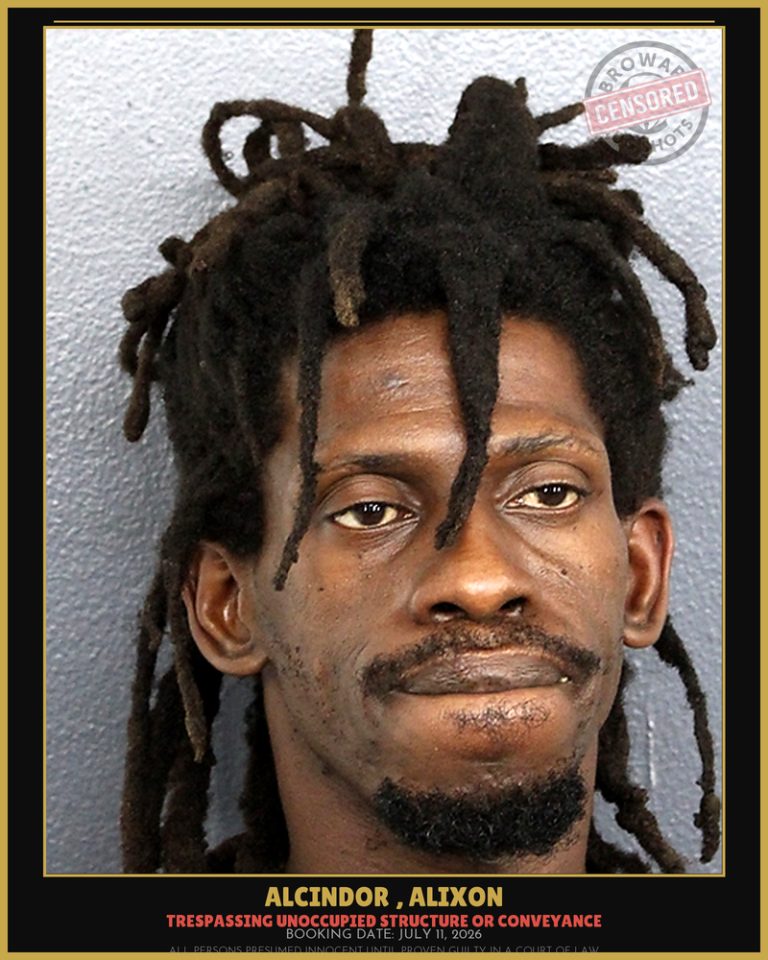 Alixon Alcindor previous Broward arrest