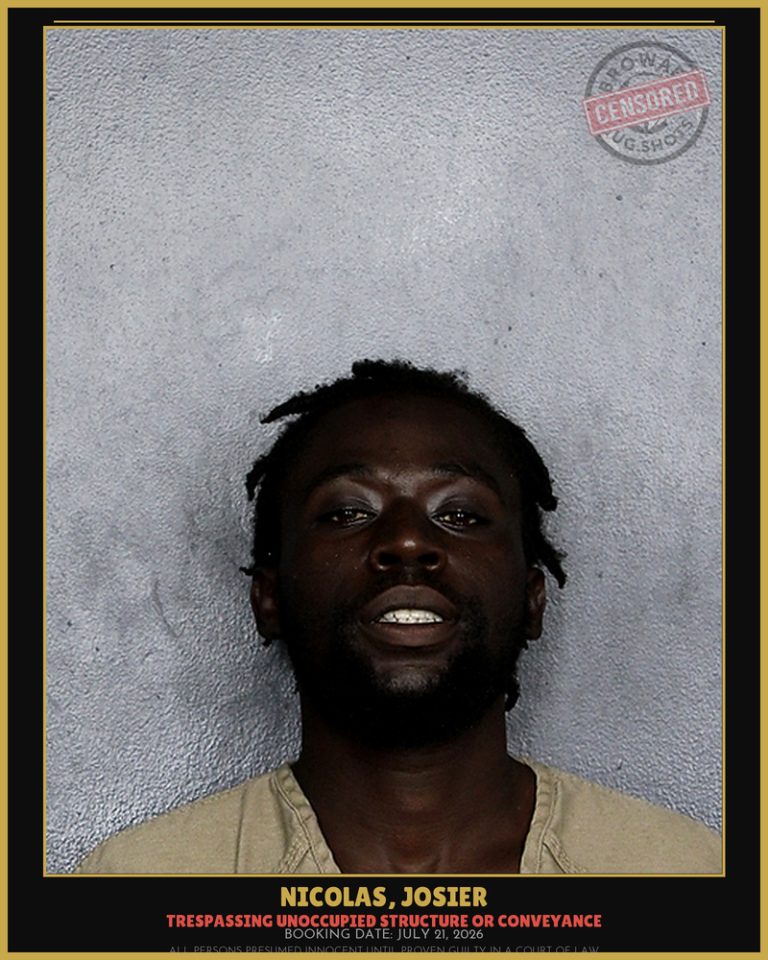 Josier Nicolas previous Broward arrest