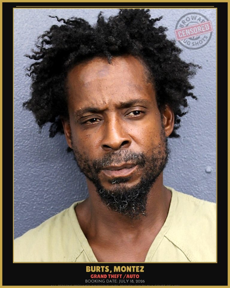 Montez Burts previous Broward arrest