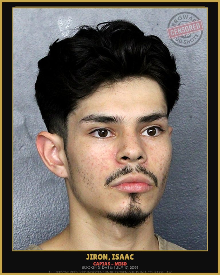 Isaac Jiron previous Broward arrest