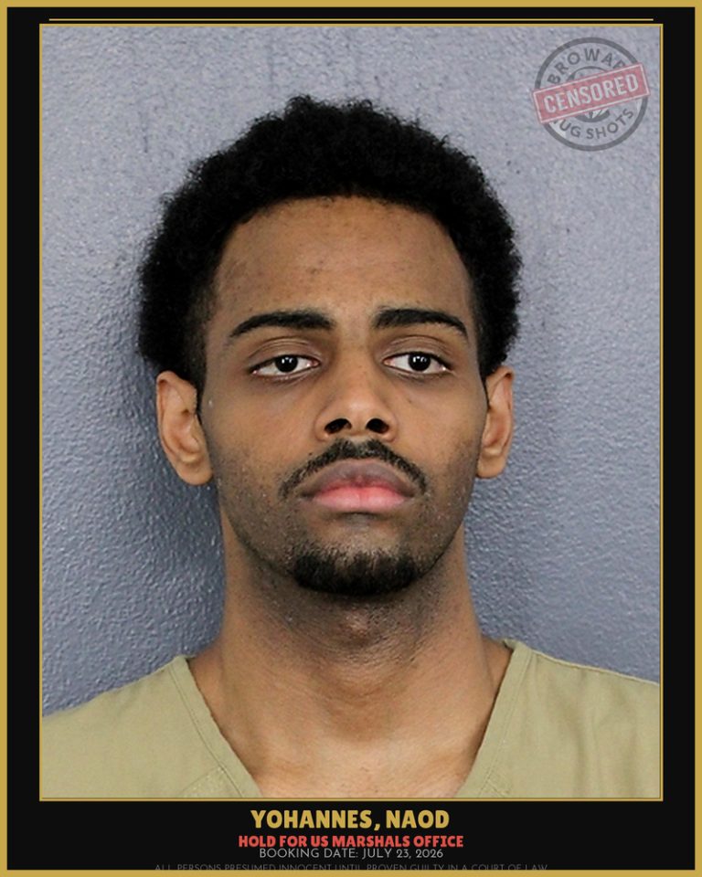 Naod Yohannes previous Broward arrest