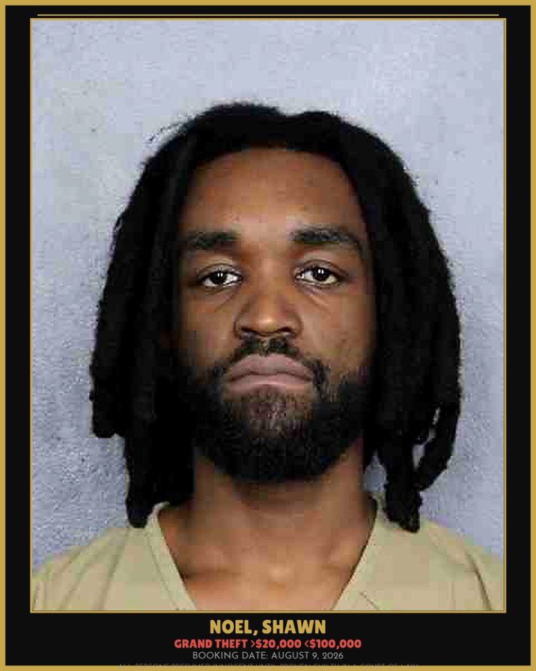 Shawn Noel previous Broward arrest