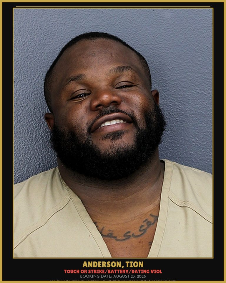Tion Anderson previous Broward arrest