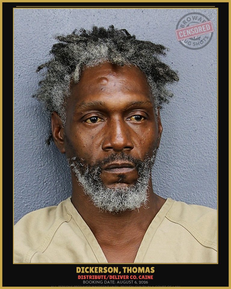 Thomas Dickerson previous Broward arrest