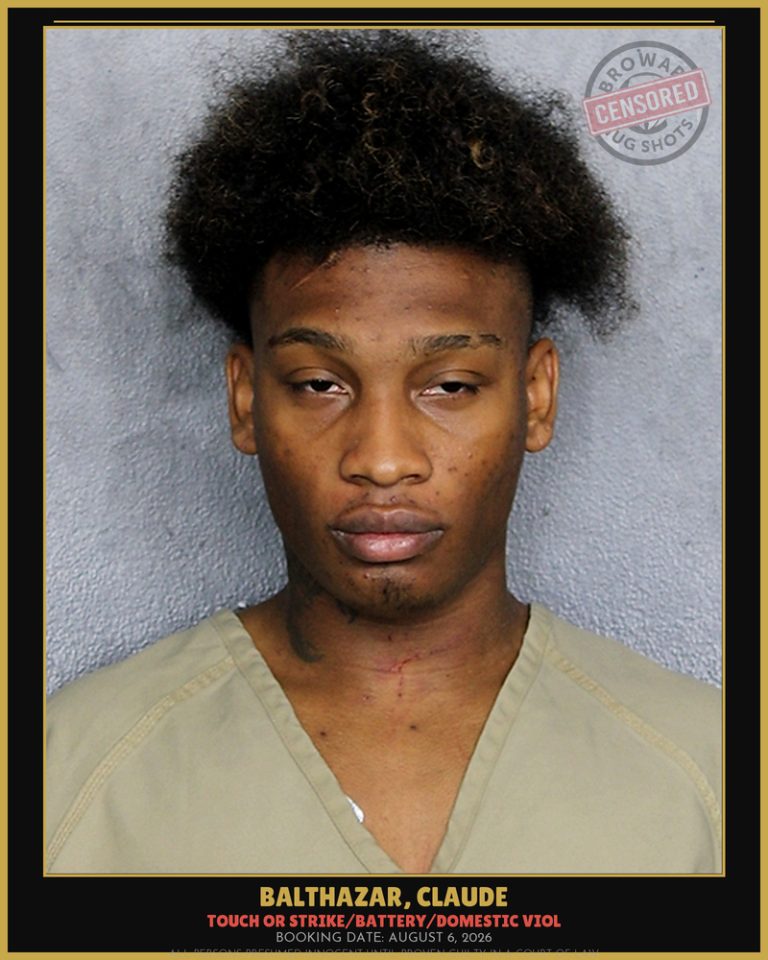 Claude Balthazar previous Broward arrest