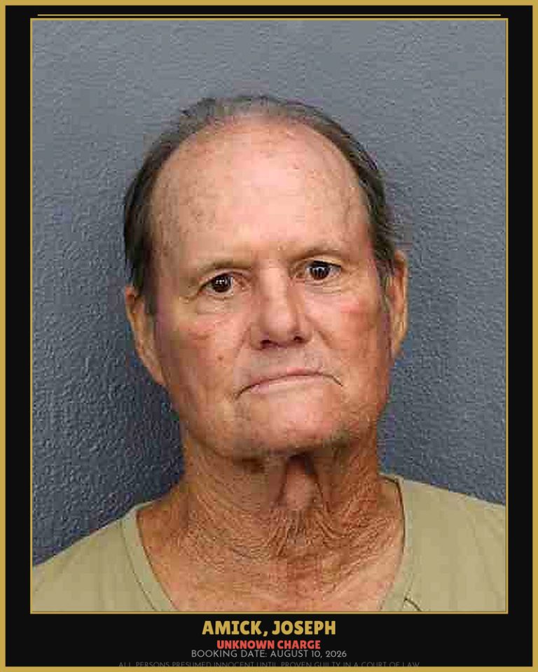 Joseph Amick previous Broward arrest