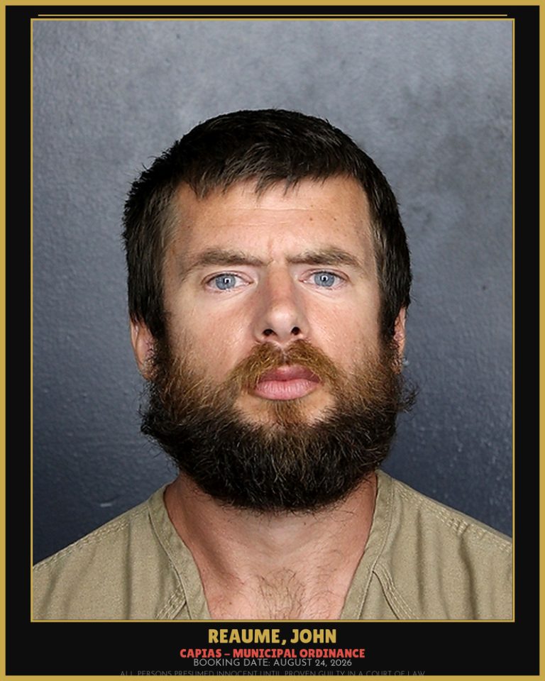 John Reaume previous Broward arrest