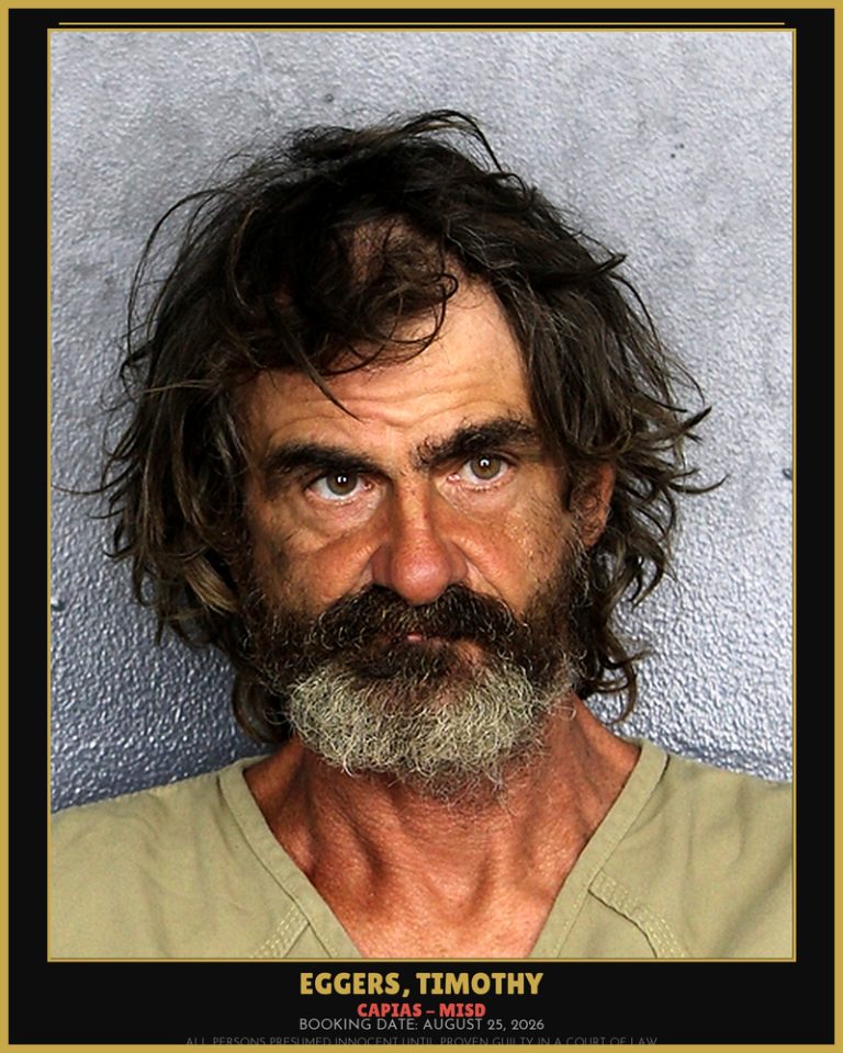 Timothy Eggers previous Broward arrest