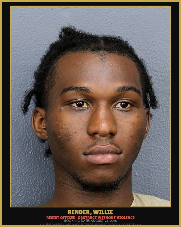 Willie Render previous Broward arrest