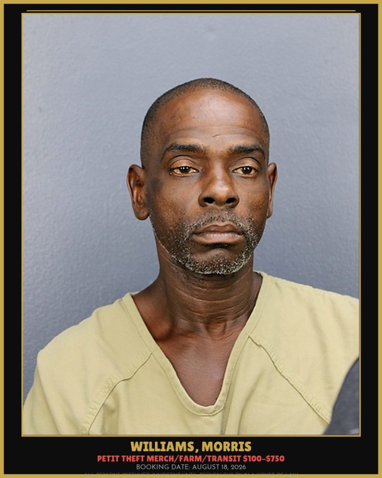Morris Williams previous Broward arrest