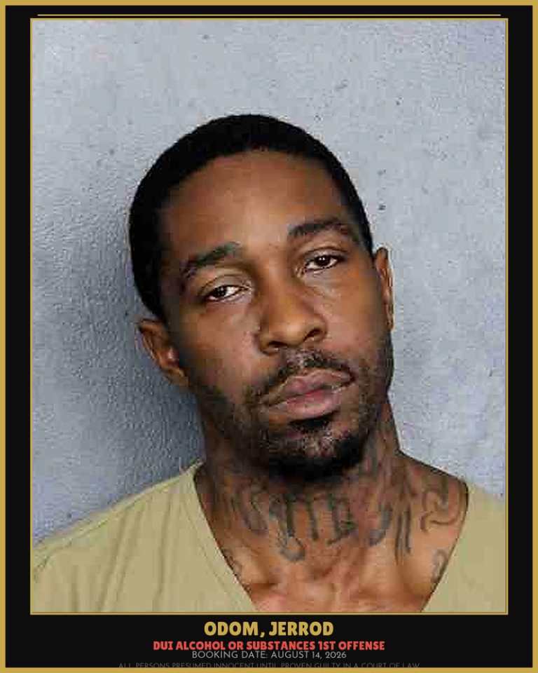 Jerrod Odom previous Broward arrest
