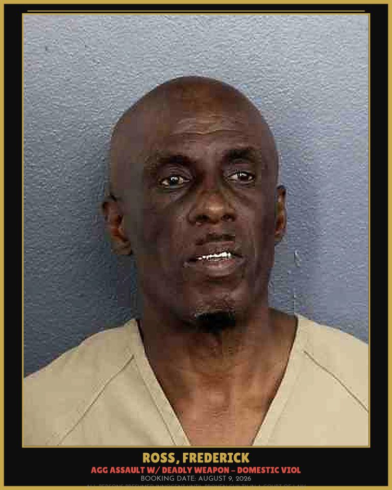Frederick Ross previous Broward arrest