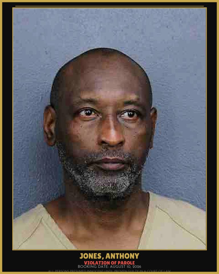 Anthony Jones previous Broward arrest