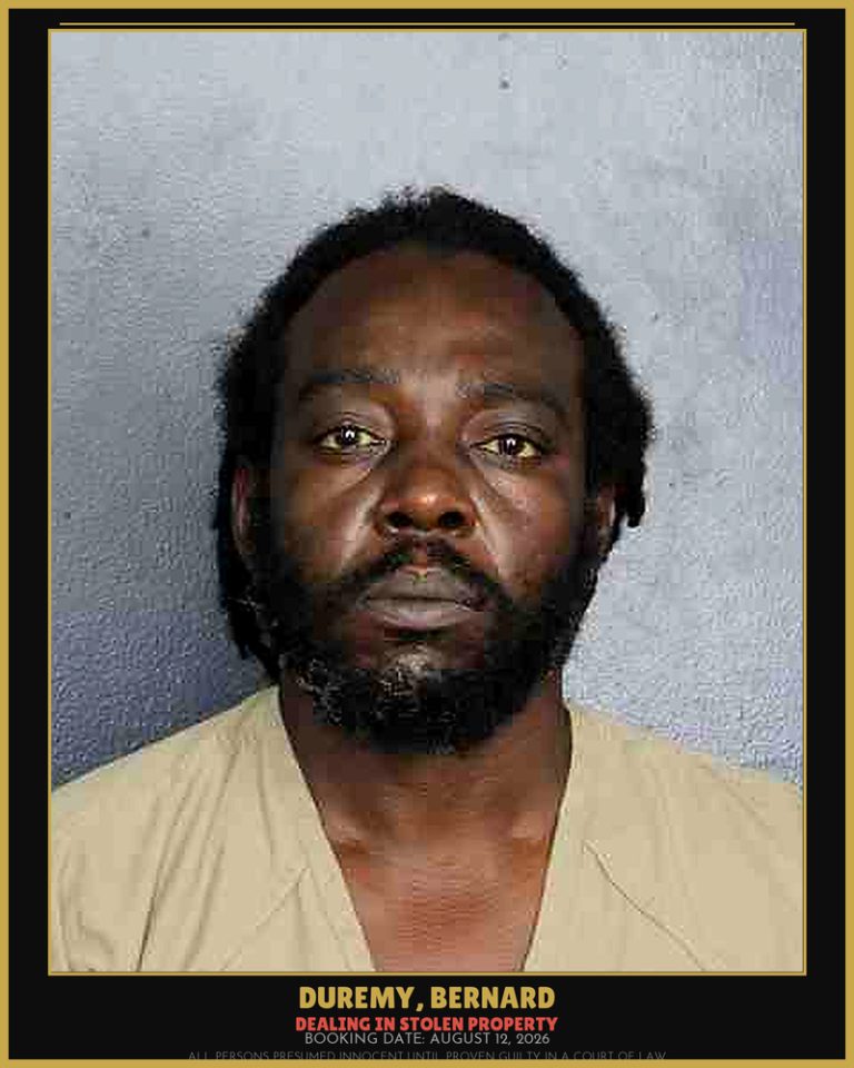 Bernard Duremy previous Broward arrest