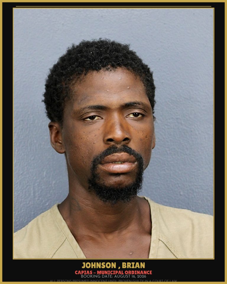 Brian Johnson previous Broward arrest