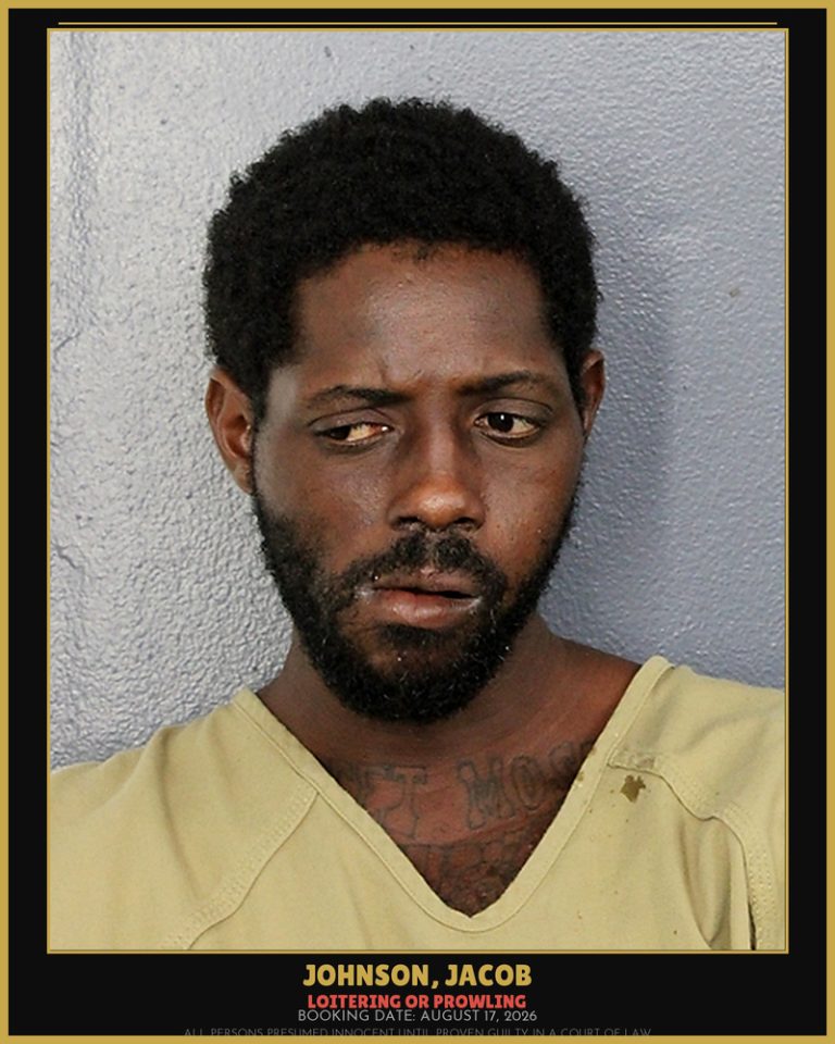 Jacob Johnson previous Broward arrest