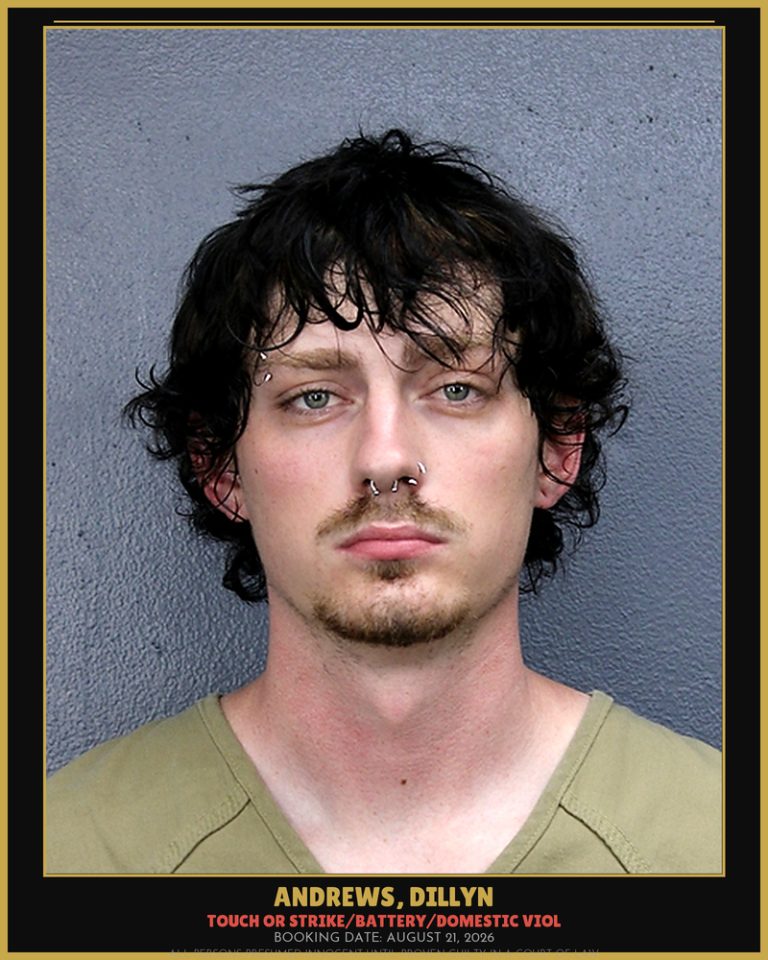 Dillyn Andrews previous Broward arrest