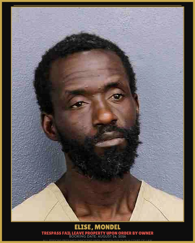 Mondel Elise previous Broward arrest