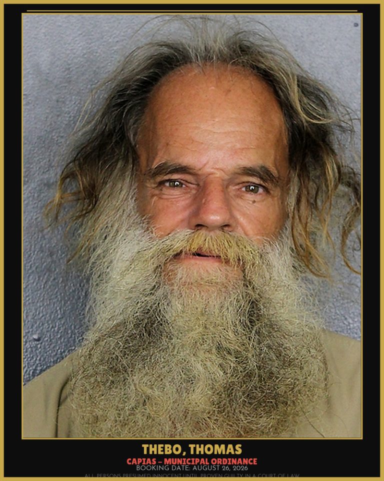 Thomas Thebo previous Broward arrest