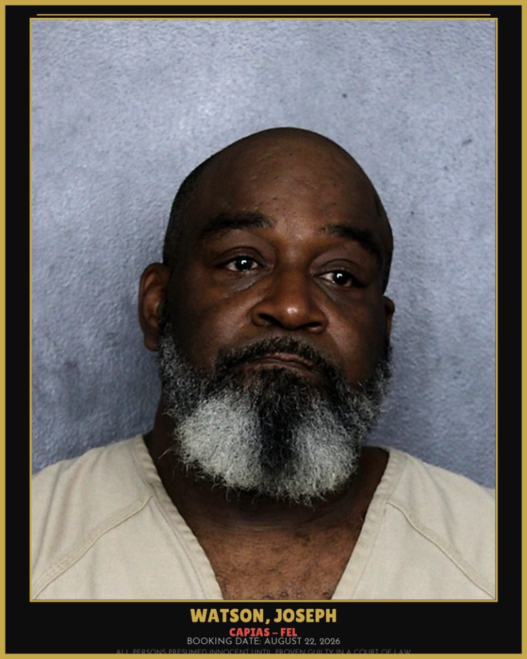 Joseph Watson previous Broward arrest