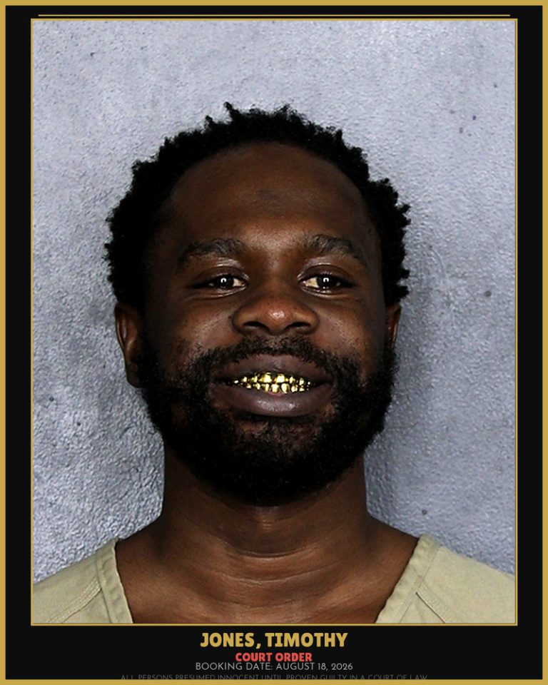 Timothy Jones previous Broward arrest