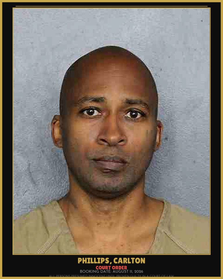 Carlton Phillips previous Broward arrest