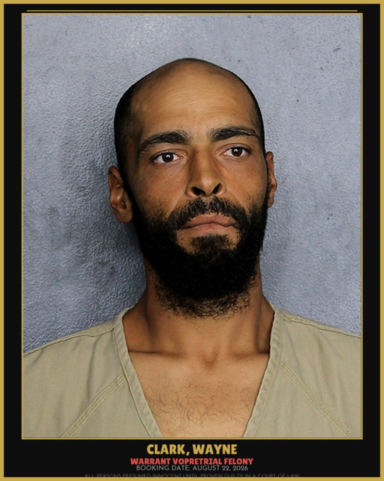 Wayne Clark previous Broward arrest