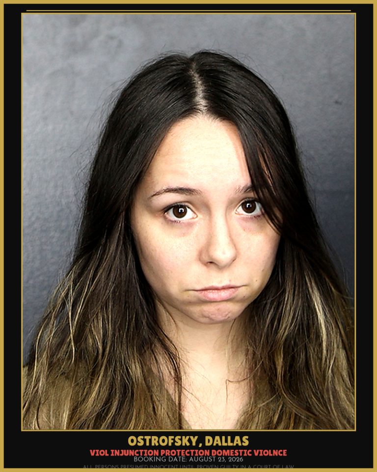 Dallas Ostrofsky previous Broward arrest