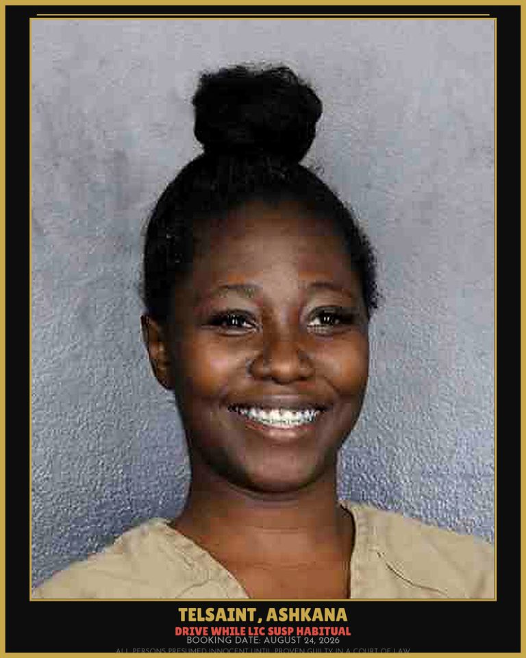 Ashkana Telsaint previous Broward arrest
