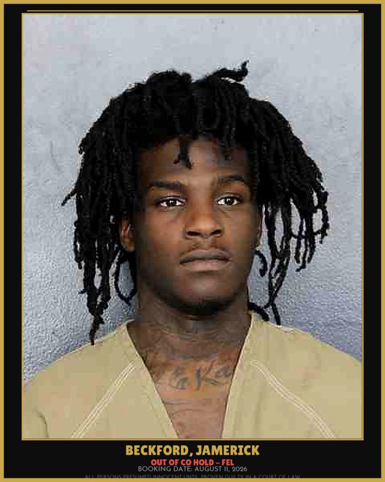 Jamerick Beckford previous Broward arrest