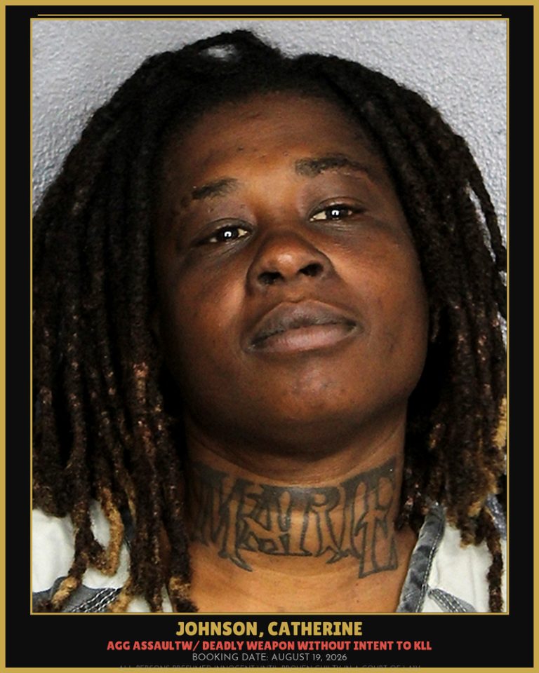 Catherine Johnson previous Broward arrest