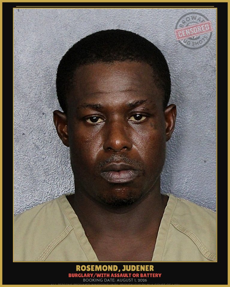 Judener Rosemond previous Broward arrest