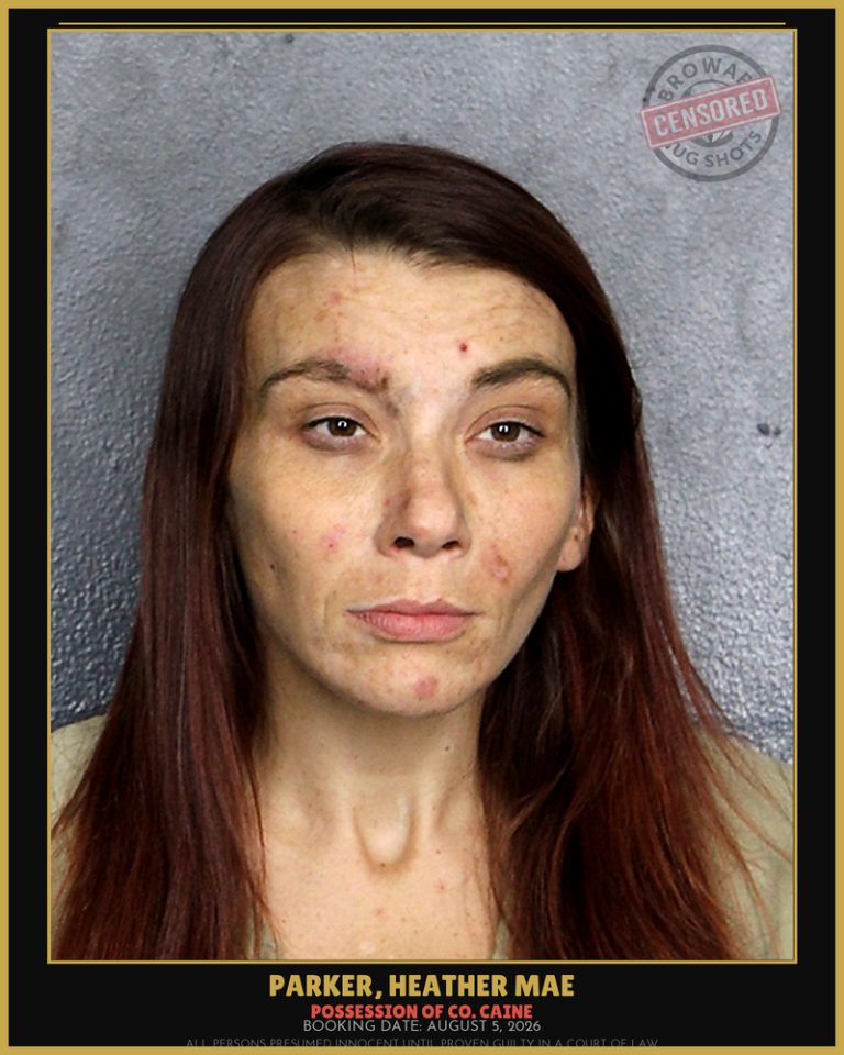 Heather Mae Parker previous Broward arrest