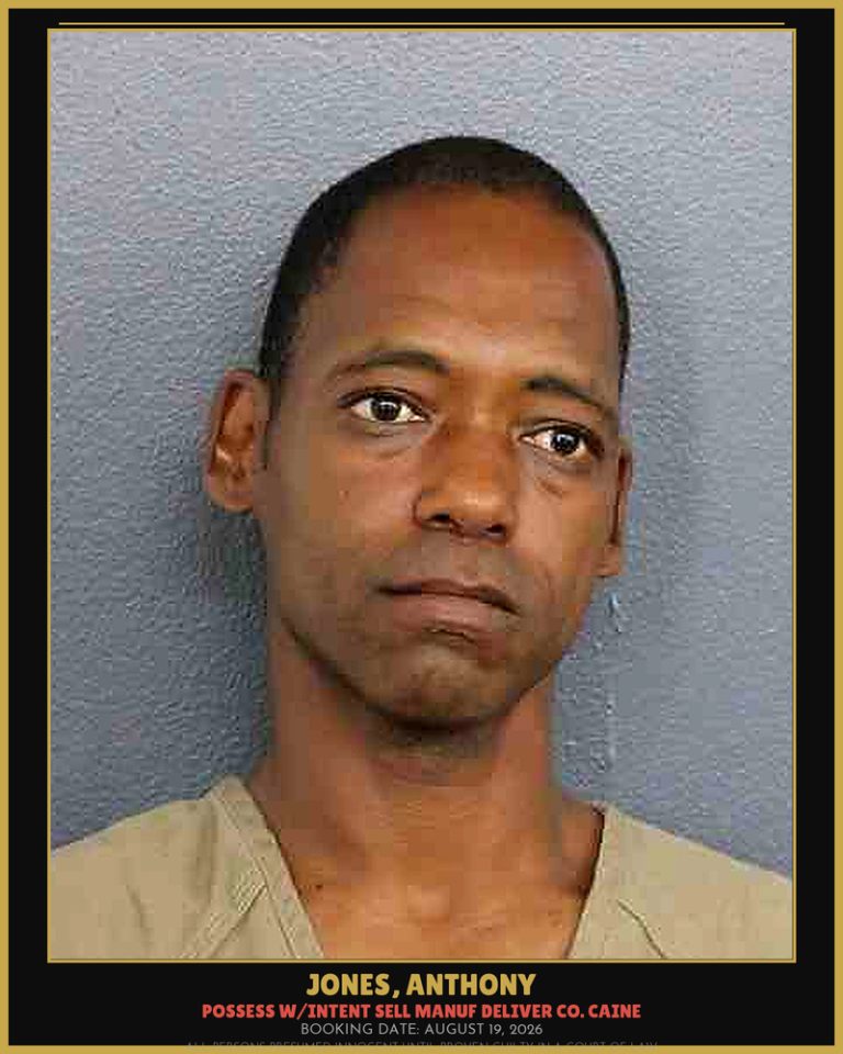 Anthony Jones previous Broward arrest