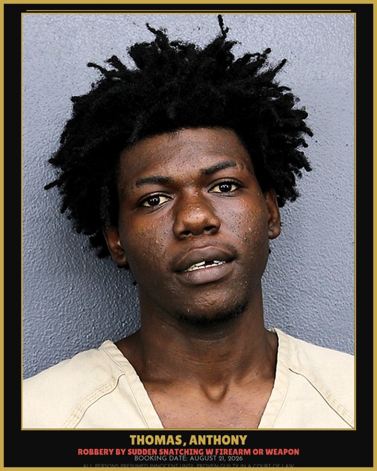 Anthony Thomas previous Broward arrest