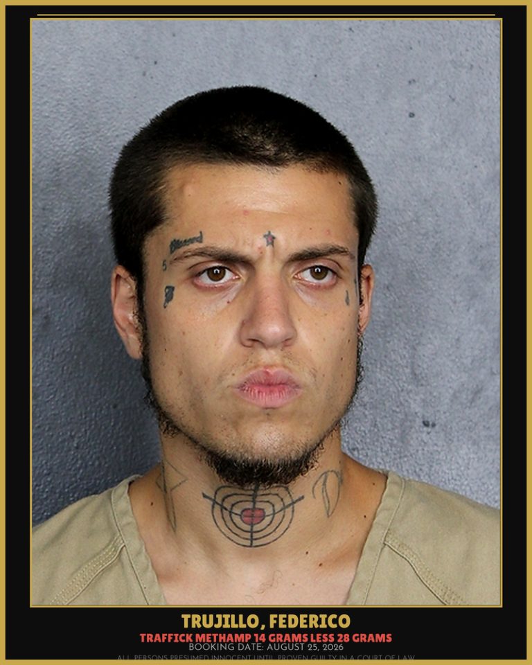 Federico Trujillo previous Broward arrest