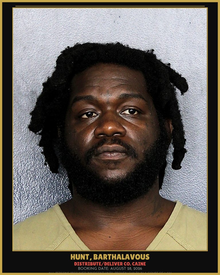 Barthalavous Hunt previous Broward arrest