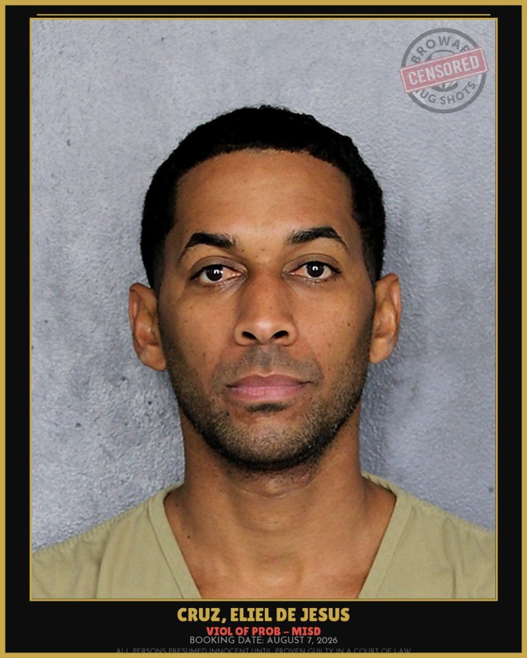 Eliel De Jesus Cruz previous Broward arrest