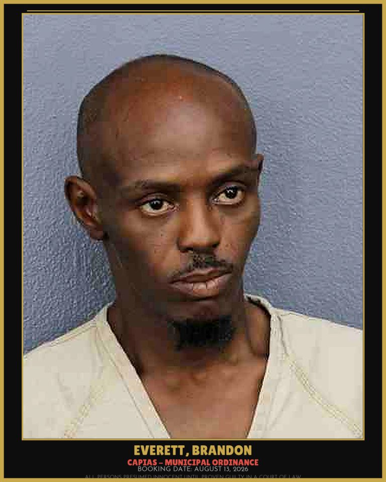 Brandon Everett previous Broward arrest