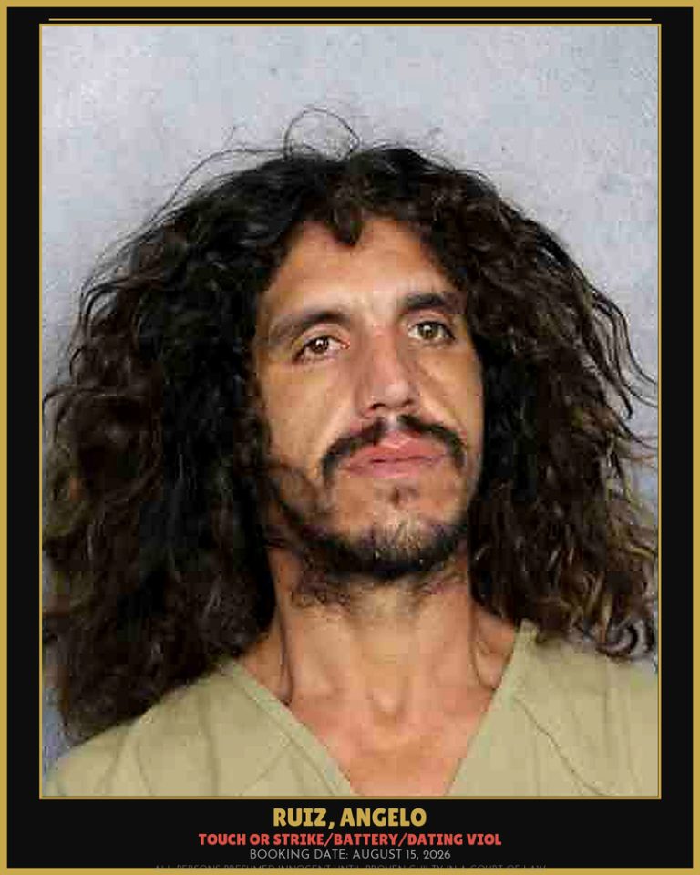 Angelo Ruiz previous Broward arrest