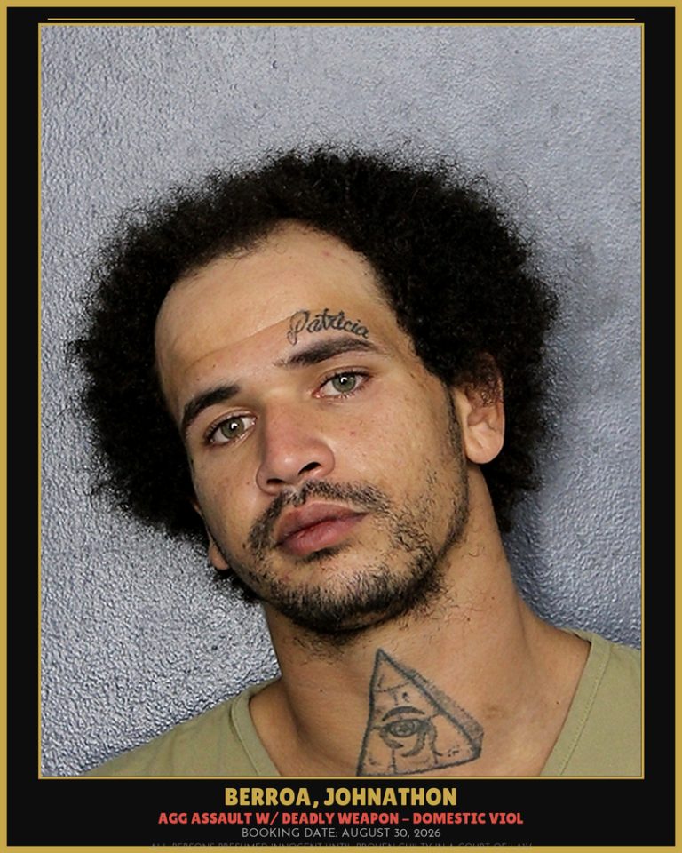 Johnathon Berroa previous Broward arrest