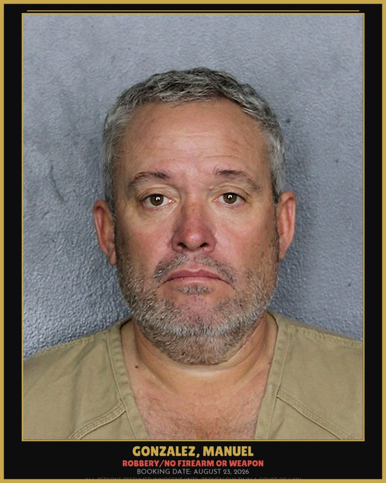 Manuel Gonzalez previous Broward arrest
